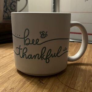 Potter’s Corner Bee Thankful Coffee Mug Farmhouse Ceramic Cup NBU